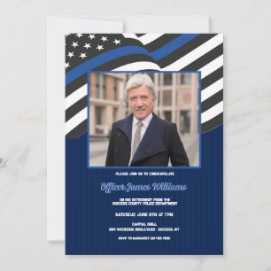 Party Einladung des Fotos für Polizeischutz