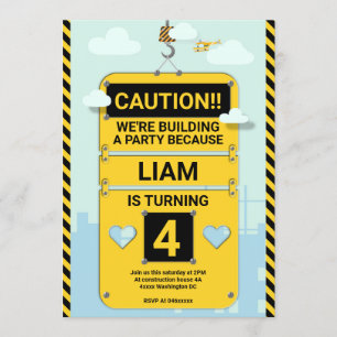 Party Einladung des Kindergeburtstags, Bauwesen
