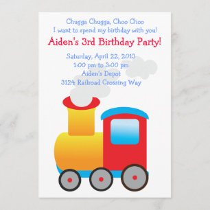 Party Einladung des KinderZuges