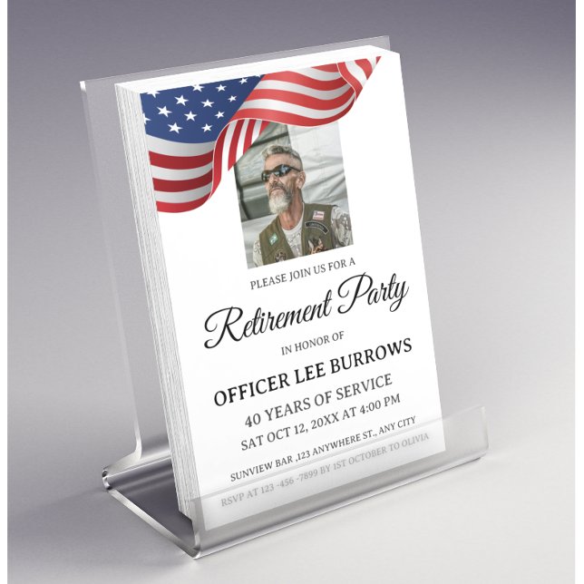 Party Einladung des militärischen Ruhestands des F Flyer (Von Creator hochgeladen)