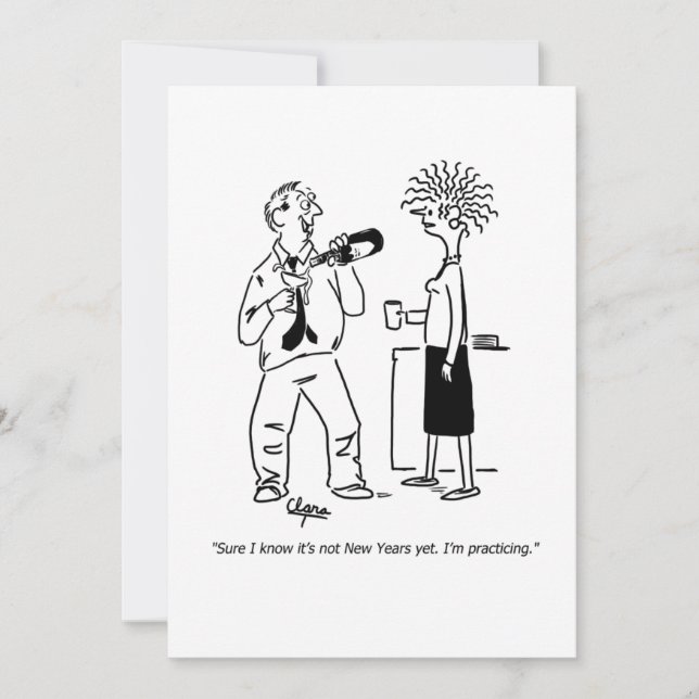 Party Einladung des Neujahrs (Vorderseite)