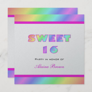 Party Einladung des Regenbogen-Bonbon-16