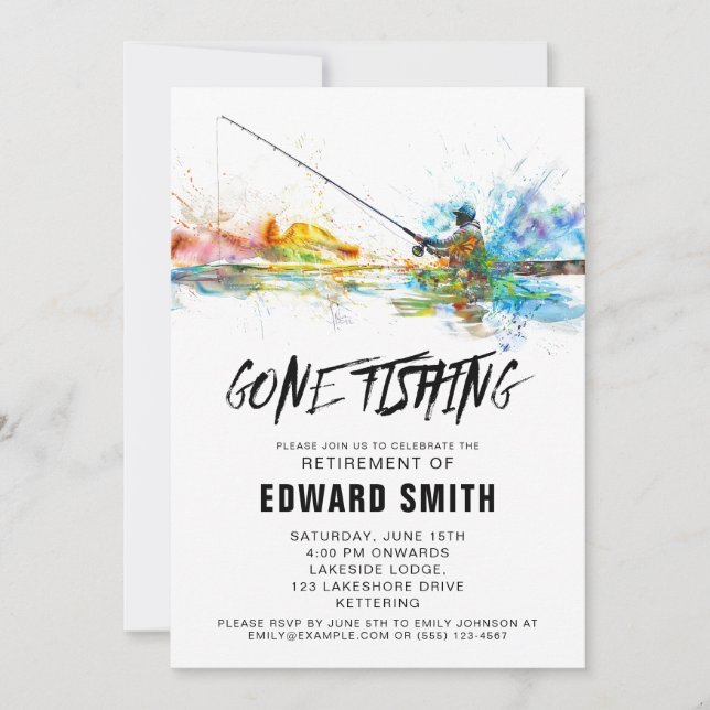 Party Einladung des Ruhestands (Vorderseite)