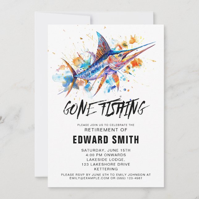 Party Einladung des Ruhestands (Vorderseite)