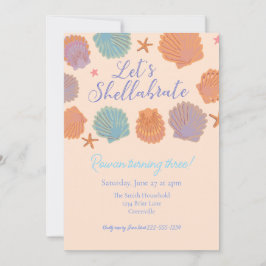 Party Einladung des Shellabrate-Kindergeburtstags