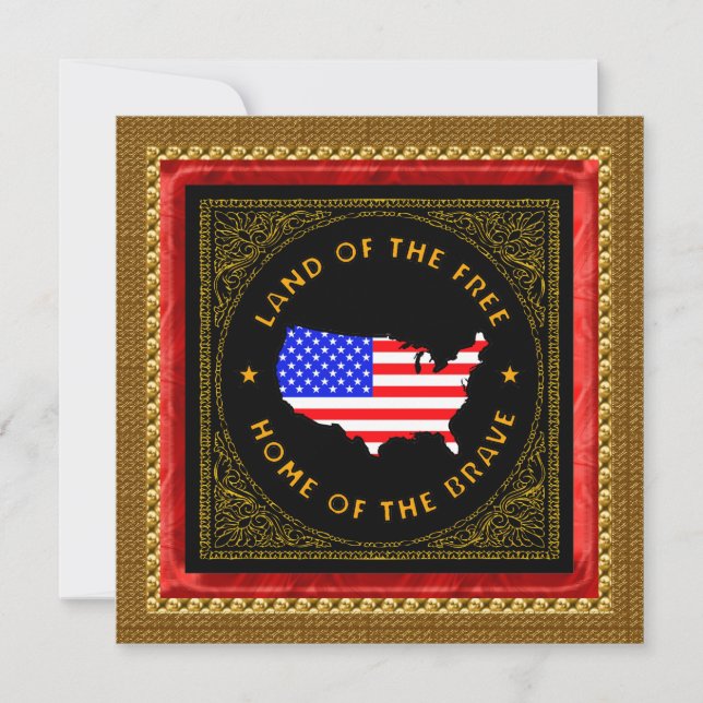 Party Einladung des Unabhängigkeitstages (Vorderseite)