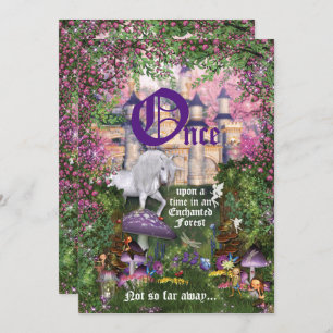 Party Einladung des verzauberten Waldes