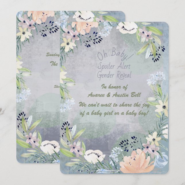 Party Einladung des Warngeschlechts für Spoiler (Vorne/Hinten)