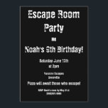Party Einladung "Escape Room"<br><div class="desc">Für Ihr "Escape Room" Party!</div>