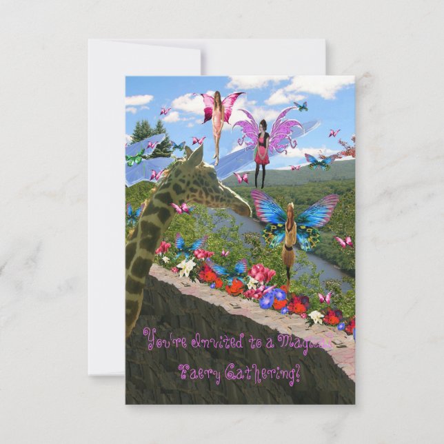 Party Einladung Fee (Fairy) Ansammlung (Vorderseite)