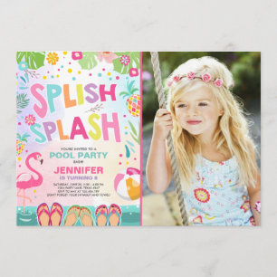 Party Einladung Flamingo Tropischer Ananas