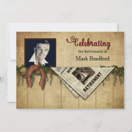 Party Einladung, Foto, Pferdeschuhe Einladung