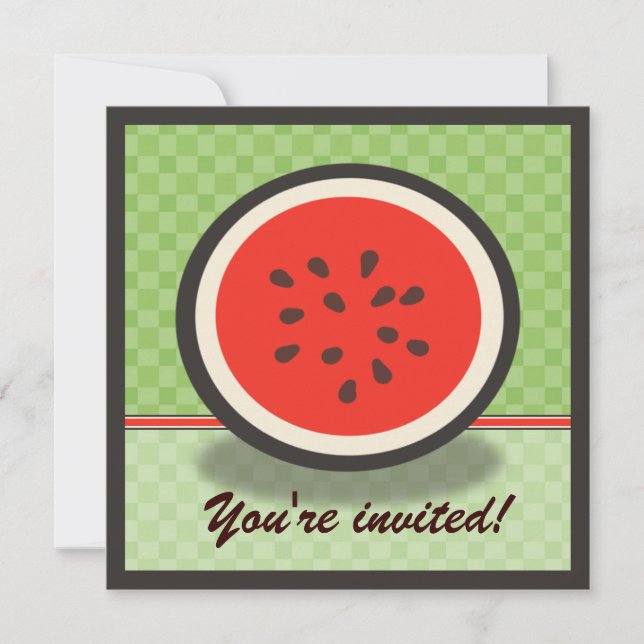 Party Einladung Fresh Watermelon (Vorderseite)
