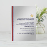 Party Einladung für das Militärruhestand