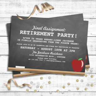 Party Einladung für das Rentenalter