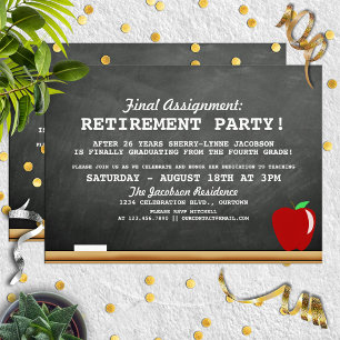 Party Einladung für das Rentenalter