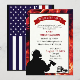 Party Einladung für das Ruhen von Feuerwehren