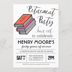 Party Einladung für das Ruhestand von Englischlehr