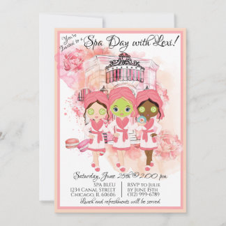 Party Einladung für den afrikanischen Wellness-Cen