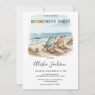 Party Einladung für die Altersversorgung - Beach L