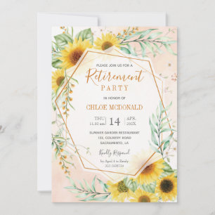 Party Einladung für die Altersversorgung mit Sonne