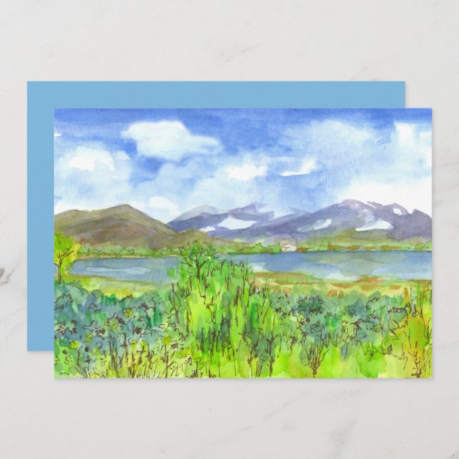 Party Einladung für die Mälzerei am Bergsee (Vorne/Hinten)