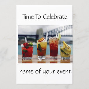 ****PARTY EINLADUNG FÜR ERWACHSENE COCKTAIL*****