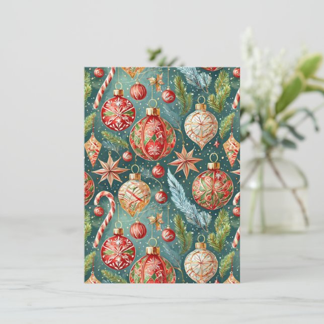 Party Einladung für Feiertage (Stehend Vorderseite)