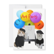 Party Einladung für individuelle Funny Cats