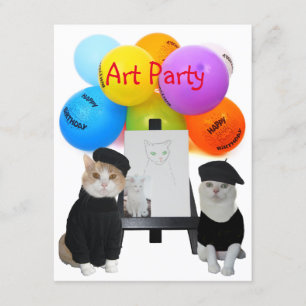 Party Einladung für individuelle Funny Cats