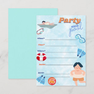 Party Einladung für Jungen