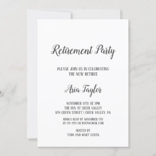 Party Einladung für Minimalistische Altersversorgu