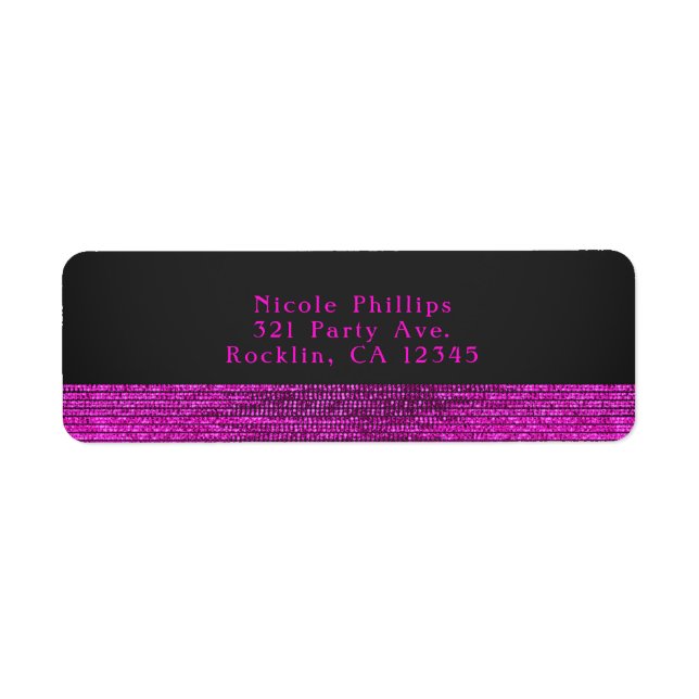 Party Einladung für moderne Glam Sequins (Vorne)