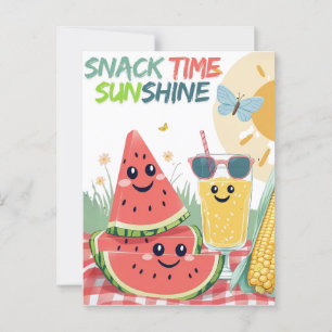 Party Einladung für tropische Leckereien - Sweet S Postkarte