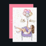Party Einladung Girly 30. Geburtstag<br><div class="desc">Trendy hallo 30 Geburtstagsfeier Einladung individuell auf Ihre Event-Details.</div>