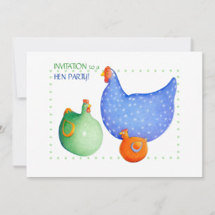 Party Einladung Hens Hen