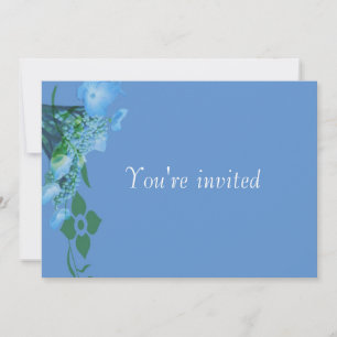 Party Einladung-Hydrangea-Blume Einladung
