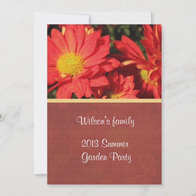 Party Einladung im Hinterhof (Vorderseite)