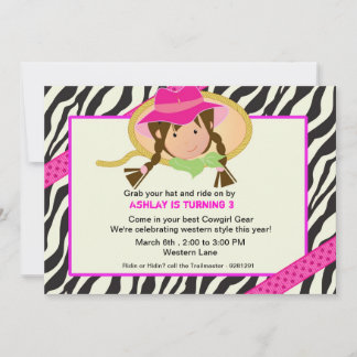 Party Einladung in Rosa und Schwarz