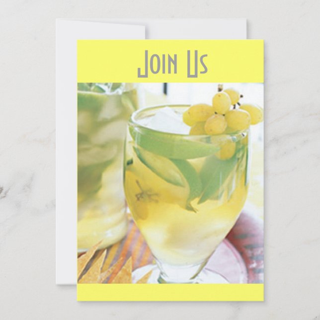 PARTY EINLADUNG "JOIN US" JEDEM ANLASS (Vorderseite)