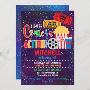 Party Einladung Kino-Party