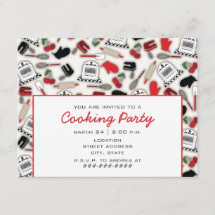 Party Einladung kochen - Vintage Glamour-Küche
