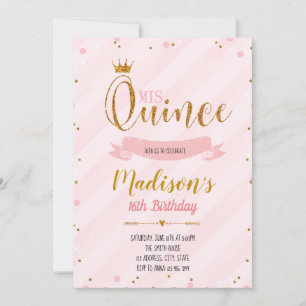 Party Einladung Mis quince