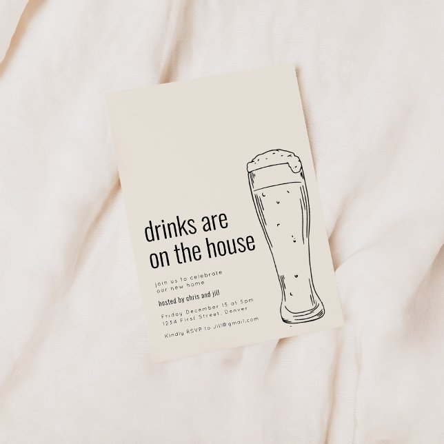 Party Einladung mit Bier (Von Creator hochgeladen)