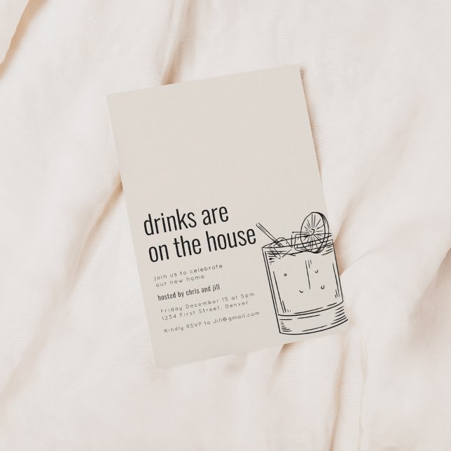 Party Einladung mit Cocktail (Von Creator hochgeladen)