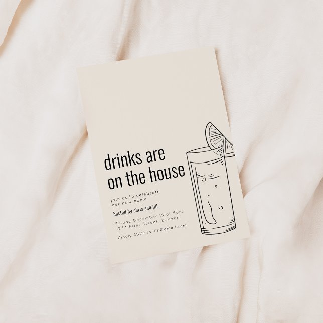 Party Einladung mit Cocktail (Von Creator hochgeladen)