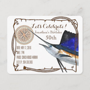 Party Einladung mit Seeteufel