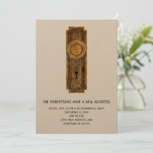 Party Einladung mit Türknopf