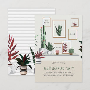 Party Einladung Potted-Pflanze