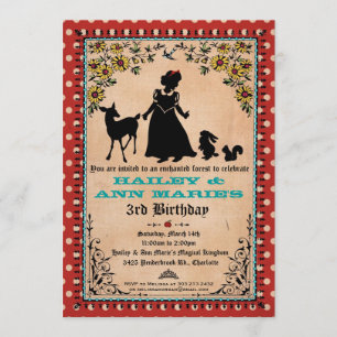 Party Einladung Princess (für zwei oder zwei Kinde